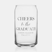 Beifall für den Graduate Custom 2025 Abschluss Dosenglas (Vorderseite)
