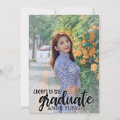 Beifall für den Graduate Foto Abschluss Ankündigung (Vorderseite)