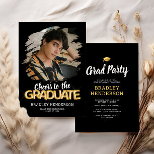 Beifall für den Graduate Foto Abschluss Einladung