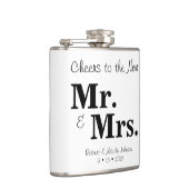 Beifall für den neuen Herrn & Mrs Vinyl Wrapped Fl Flachmann (Rechts)