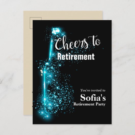 Beifall für die Einladung zur Pensionierung (Vorne/Hinten)