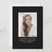 Beifall für die Graduate Arch Foto Graduation Part Einladung (Rückseite)