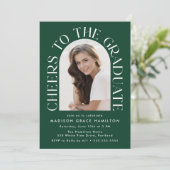 Beifall für die Graduate Arch Foto Graduation Part Einladung (Stehend Vorderseite)