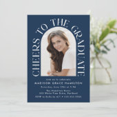 Beifall für die Graduate Arch Foto Graduation Part Einladung (Stehend Vorderseite)