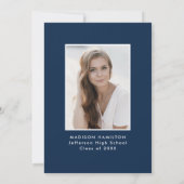 Beifall für die Graduate Arch Foto Graduation Part Einladung (Rückseite)