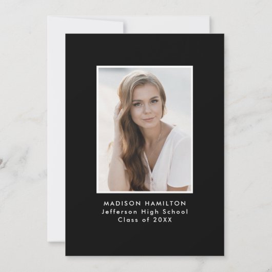 Beifall für die Graduate Arch Foto Graduation Part Einladung (Rückseite)