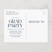 Beifall für die Graduate Arch Foto Graduation Part Einladungspostkarte (Rückseite)