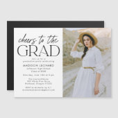 Beifall für die Graduationspartei des Grad Black F Magneteinladung (Vorne/Hinten)