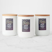 Beifall für die Hochzeit Chic Mason Jar Lila Licht Lebensmitteletikett (Flaschen)