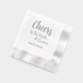 Beifall für die Hochzeit von Braut und Groom Servietten Mit Folie (Links)