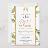 Beifall für die Liebe Botanisches Brautparty Party Einladung (Vorderseite)