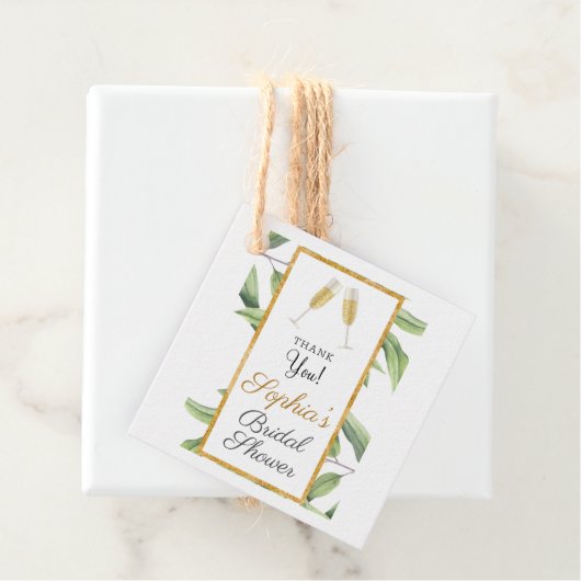 Beifall für die Liebe Botanisches Brautparty Party Geschenkanhänger (Beispiel)