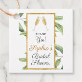 Beifall für die Liebe Botanisches Brautparty Party Geschenkanhänger (Vorderseite)