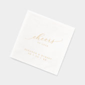 Beifall für die Liebe der Minimalistischen Kalligr Servietten Mit Folie (Links)