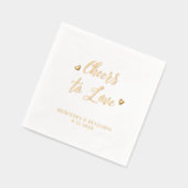 Beifall für die Liebe Moderne, elegante Herzen Hoc Servietten Mit Folie (Links)