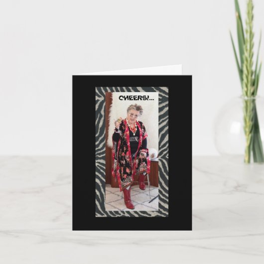 Beifall für die Silvesterkarte Karte (Vorderseite)