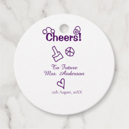 Beifall für die Zukunft Frau fügen Bräute Namen li Geschenkanhänger