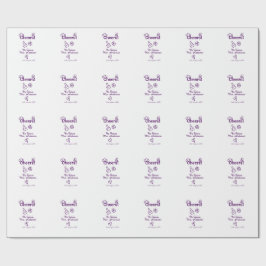 Beifall für die Zukunft Frau fügen Bräute Namen li Geschenkpapier