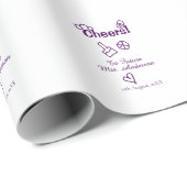 Beifall für die Zukunft Frau fügen Bräute Namen li Geschenkpapier (Rolleneckpunkt)