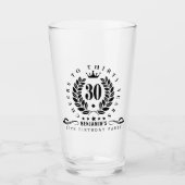Beifall für dreißig Jahre Personalisiert 30. Gebur Glas (Vorderseite)