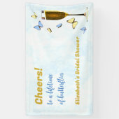 Beifall für ein Leben im Brautparty der Schmetterl Banner (Vertikal)