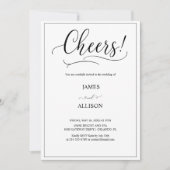 Beifall für immer Elegant Minimalistisch Simple Einladung (Vorderseite)