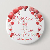 Beifall für Liebe Brautparty Großmutter von Groom Button (Vorderseite)