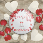 Beifall für Liebe Brautparty Ring Bearer Button