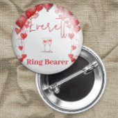 Beifall für Liebe Brautparty Ring Bearer Button