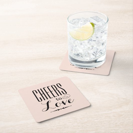 Beifall für Liebe Rosa und Schwarze Hochzeit Rechteckiger Pappuntersetzer (Vor Ort)