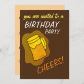 Beifall für Party Einladung (Vorne/Hinten)