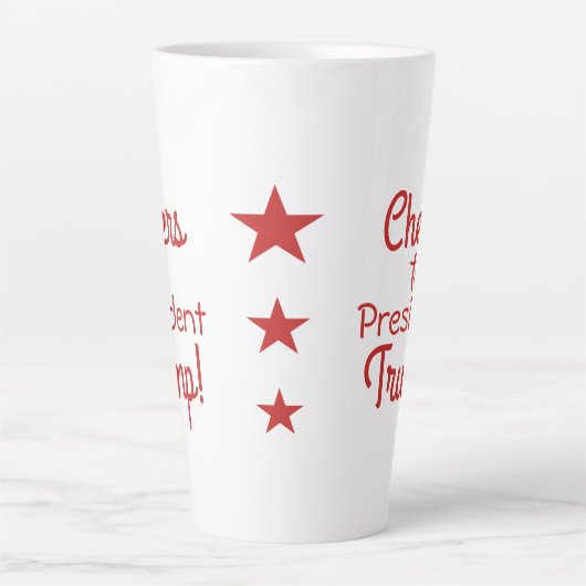 Beifall für Präsident Trump! Milchtasse (Vorderseite)