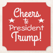 Beifall für Präsident Trump! Untersetzer (Vorderseite)