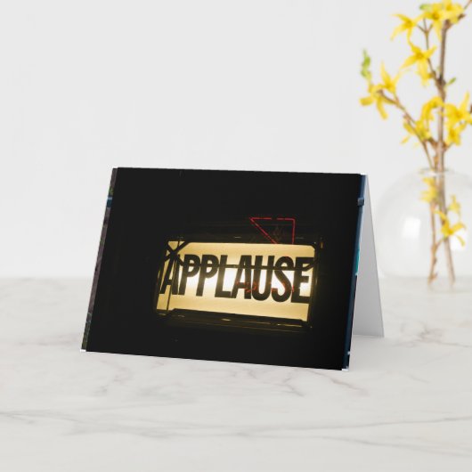 Beifall Karte (Gelbe Blume)