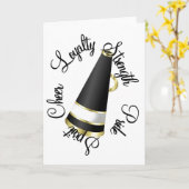 Beifall Karte (Gelbe Blume)