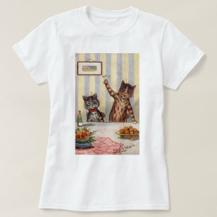 Beifall Katze, Louis Wain T-Shirt