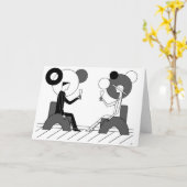 "Beifall!" Kunst-Deko Karte (Gelbe Blume)