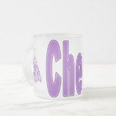 Beifall-lila Tasse (Vorderseite Links)