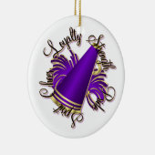 Beifall lila und Goldkundengerechte Verzierung Keramik Ornament (Rechts)