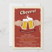 Beifall mit guter Biereinladung Einladung (Vorderseite)