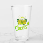 Beifall mit Kleeblatt - St. Patrick Day Glas (Vorderseite)