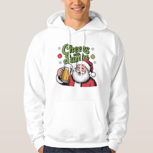 Beifall mit niedlichem Weihnachtsdesign Hoodie (Vorderseite)