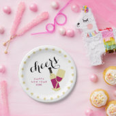 Beifall-moderne guten Rutsch ins Neue Pappteller (Party)