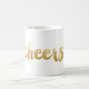 Beifall! Mutige Kalligraphie-Kaffee-Tasse - Gold Kaffeetasse