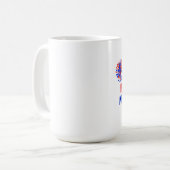 Beifall Obama Pom Poms Kaffeetasse (Vorderseite Links)