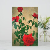Beifall, Rose der Liebe_ Briefpapier (Stehend Vorderseite)