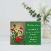 Beifall, Rose der Liebe_ Postkarte (Stehend Vorderseite)