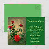 Beifall, Rose der Liebe_ Postkarte (Vorne/Hinten)