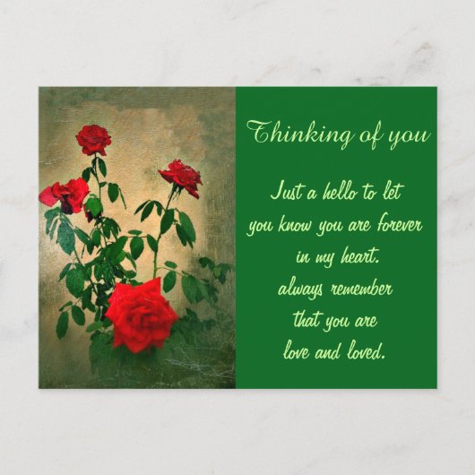 Beifall, Rose der Liebe_ Postkarte (Vorderseite)