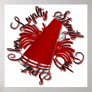 Beifall-rote und silberne Qualitäten Poster